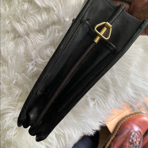 Vintage Real Leather Embossed Messenger Bag Purse - Picture 7 of 11